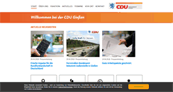 Desktop Screenshot of cdu-giessen.de